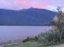 Sunrise over Lake Te Anau.
